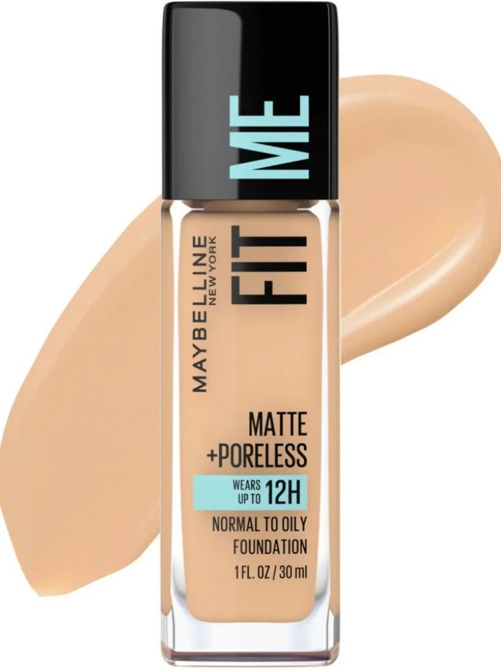 Maybelline Fit Me Matte + Poreless Liquid Foundation Makeup  220 Natural Beige